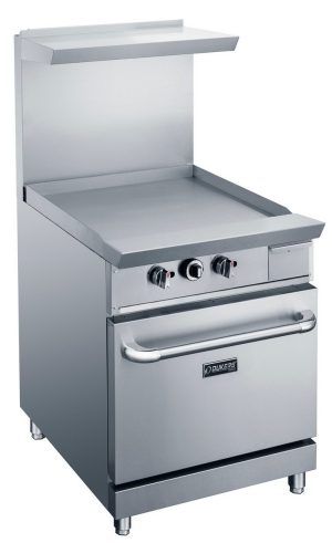 DCR24-GM 24" Gas Range with 24" Griddle