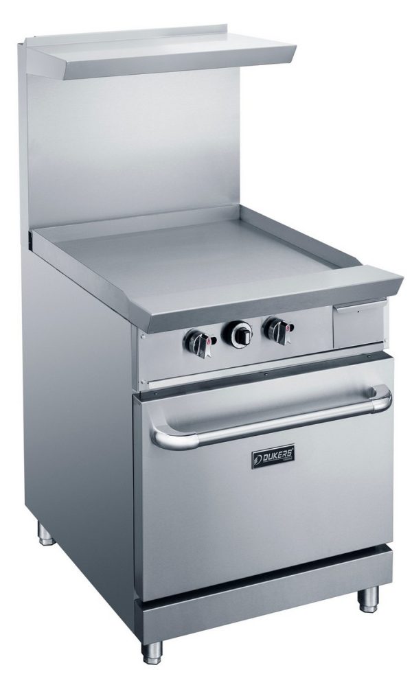 DCR24-GM 24" Gas Range with 24" Griddle